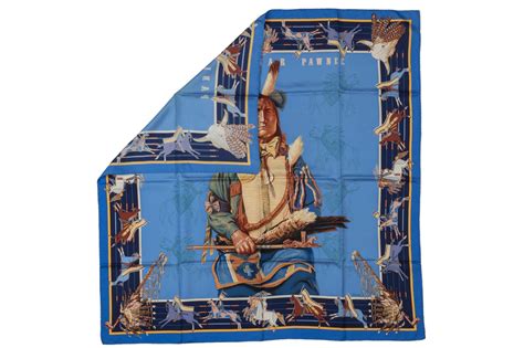 Hermès Silk Twill Scarf “Pani La Shar Pawnee” Designed by 